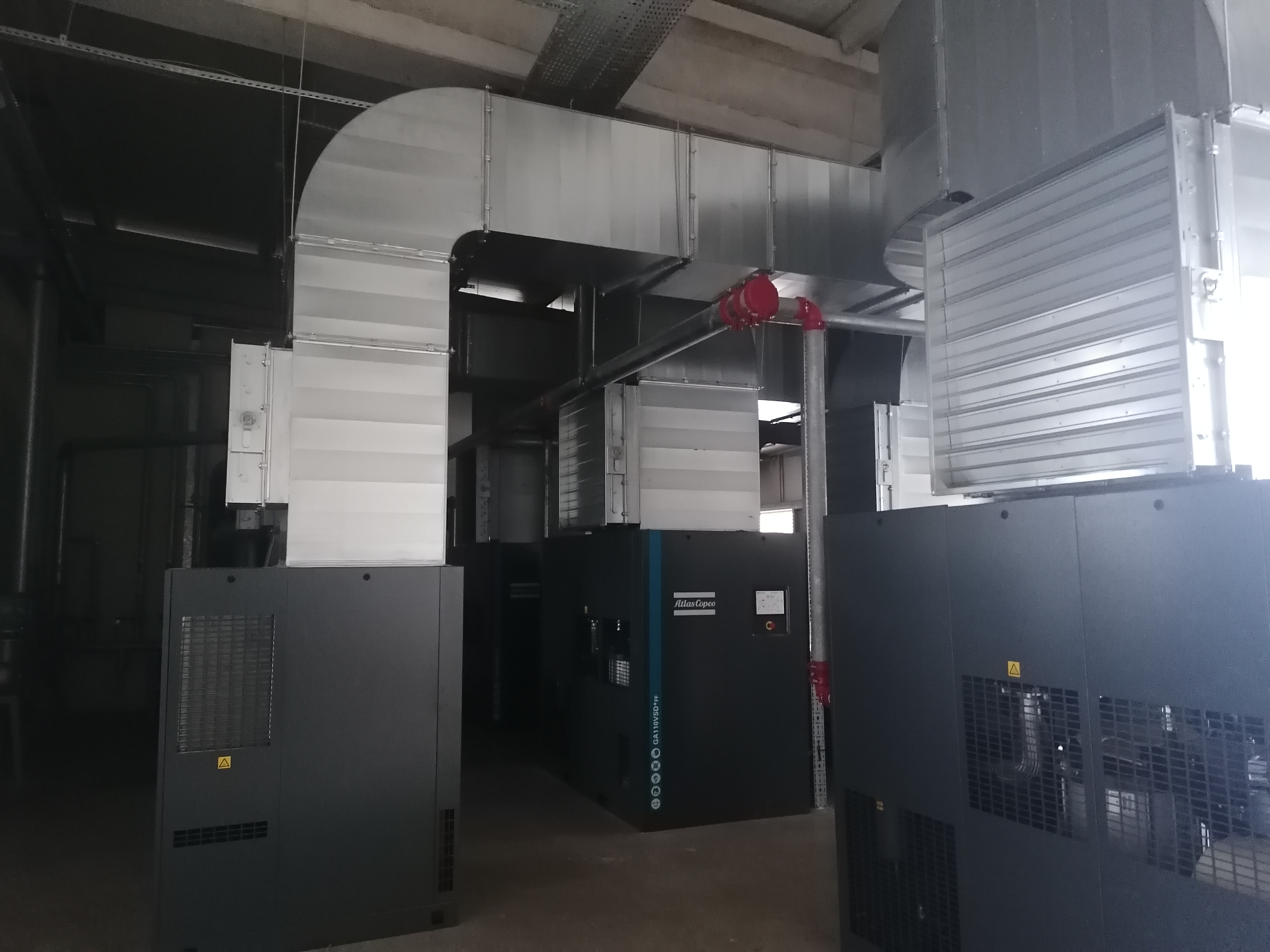 basınçlı kompresör hattı